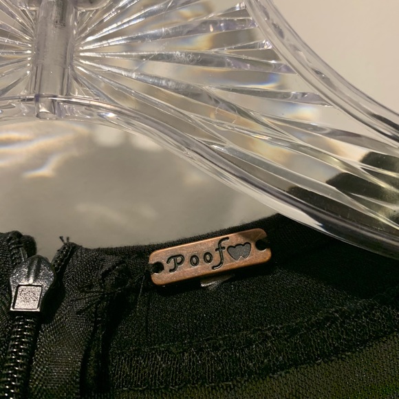 POOF! Black Cocktail Dress    Like New, Worn Once - Picture 4 of 5